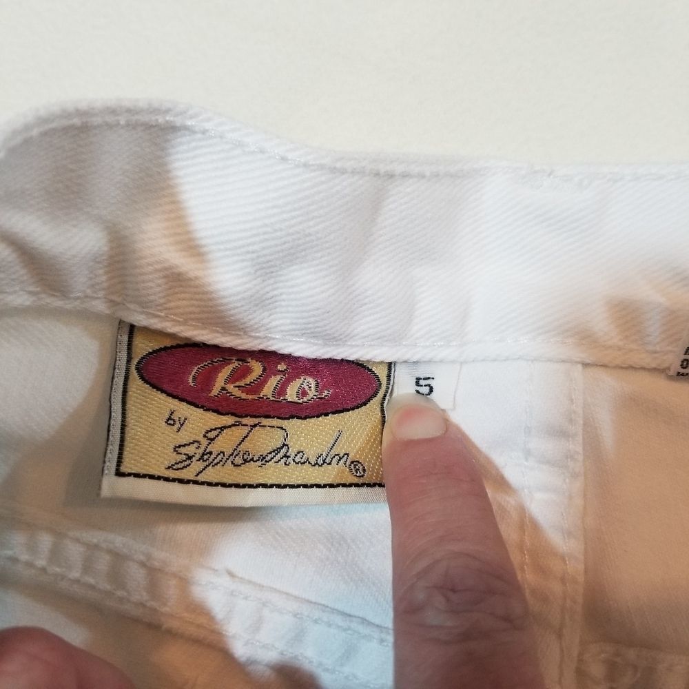 Vintage Rio White High Rise "Mom" Jeans Size 5 - Picture 7 of 8